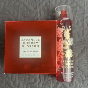 2pc Bath & Body Works Japanese Cherry Blossom EDP & Fine Fragrance Mist Gift Set